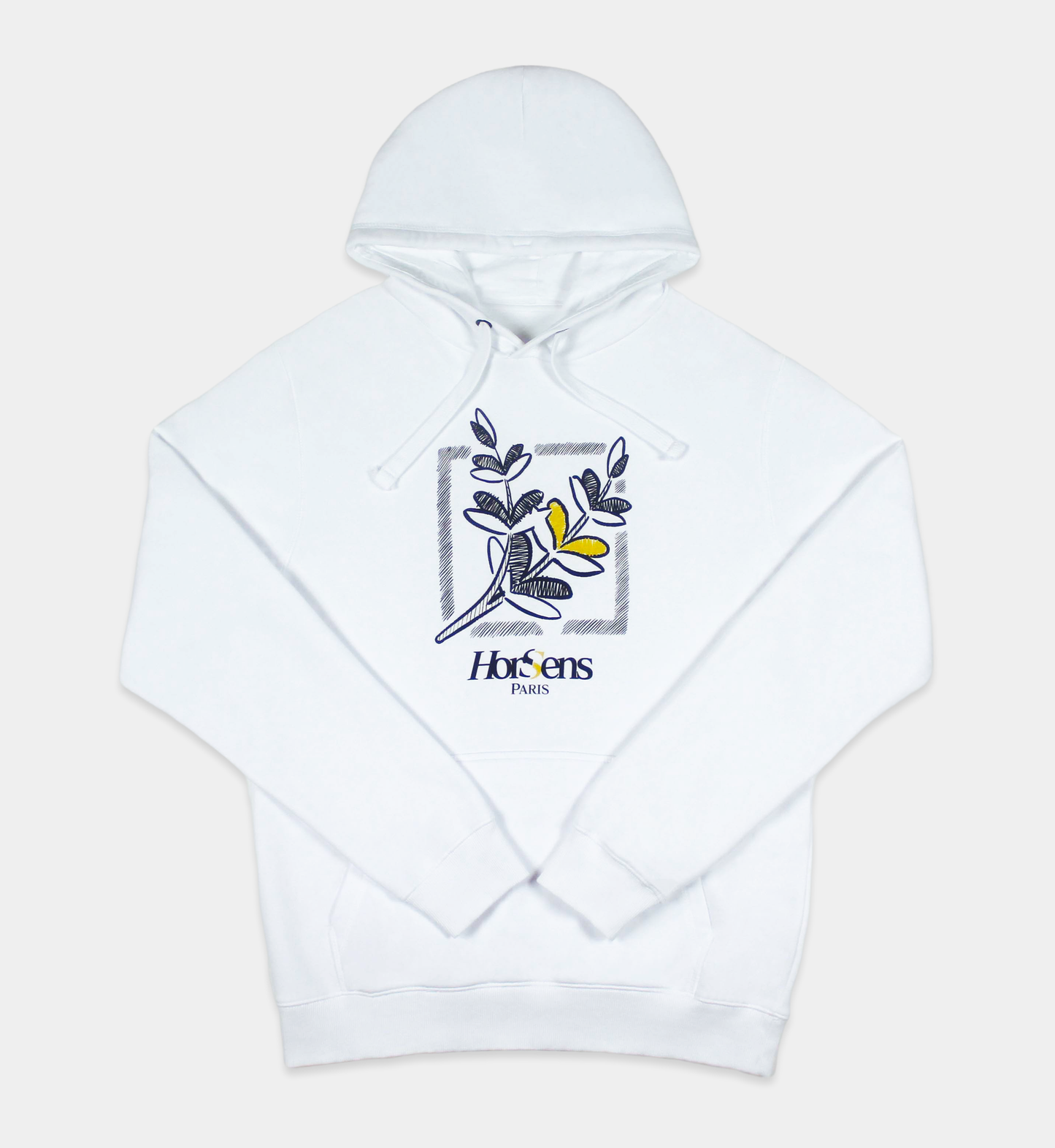 Hoodie en coton, imprimé effet crayonné